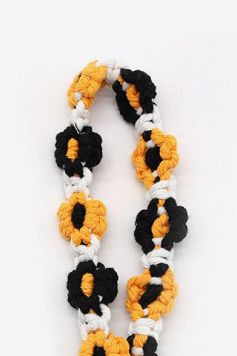 Assorted 4-Piece Macrame Flower Keychain