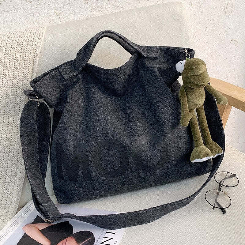 canvas bag high capacity women handbags shoulder bags