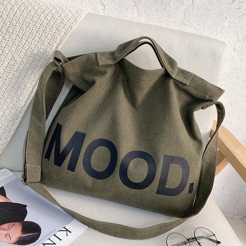 canvas bag high capacity women handbags shoulder bags