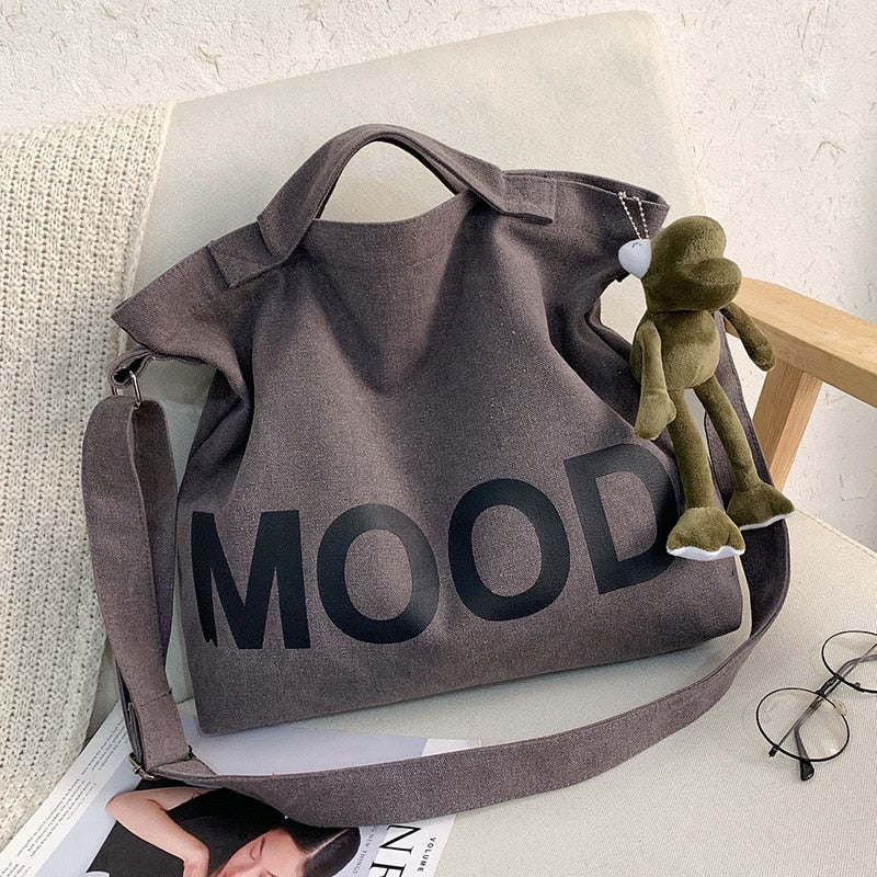 canvas bag high capacity women handbags shoulder bags